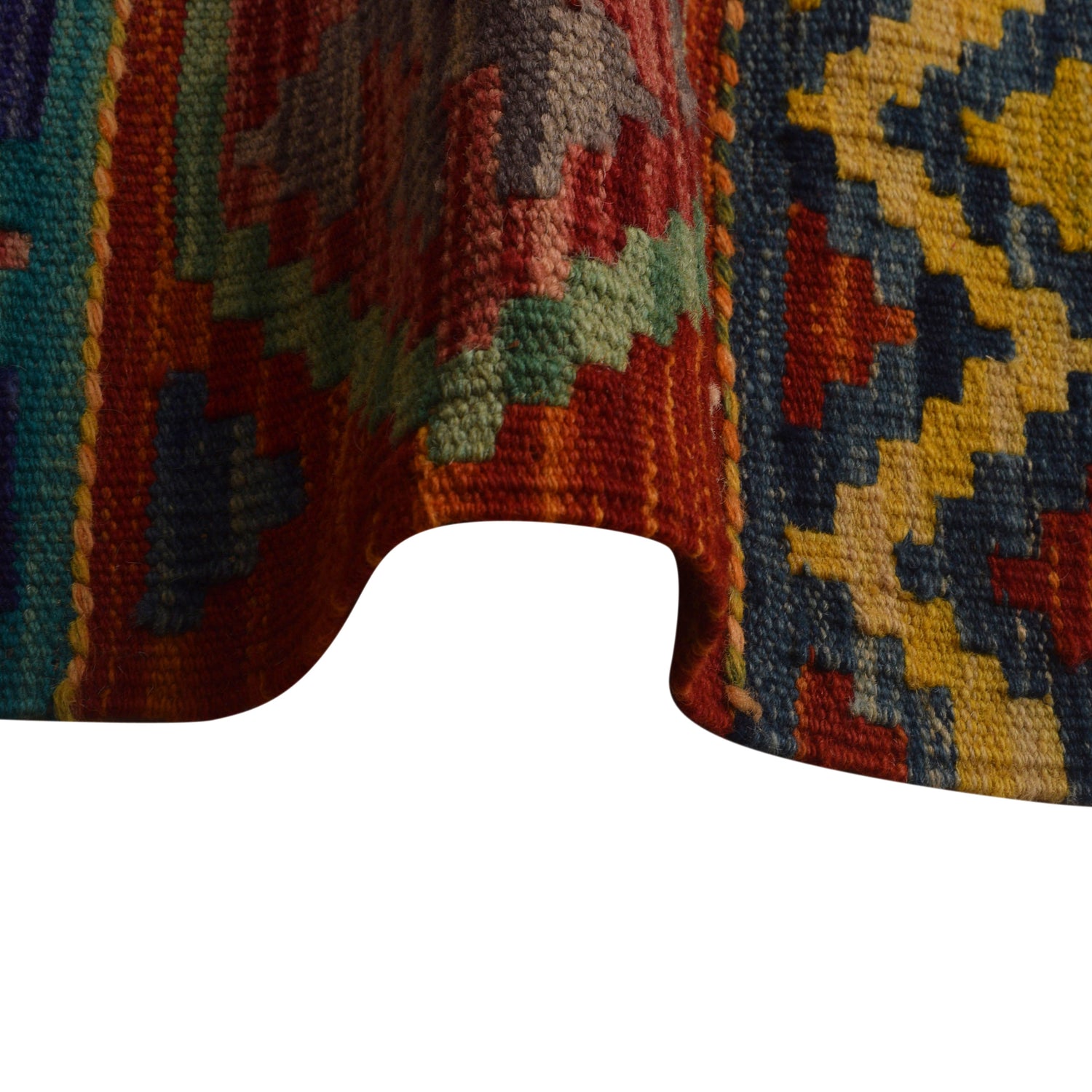 Handmade Vegetable Kelim 9' 10" x 13' 0" (ft) - No. W34808