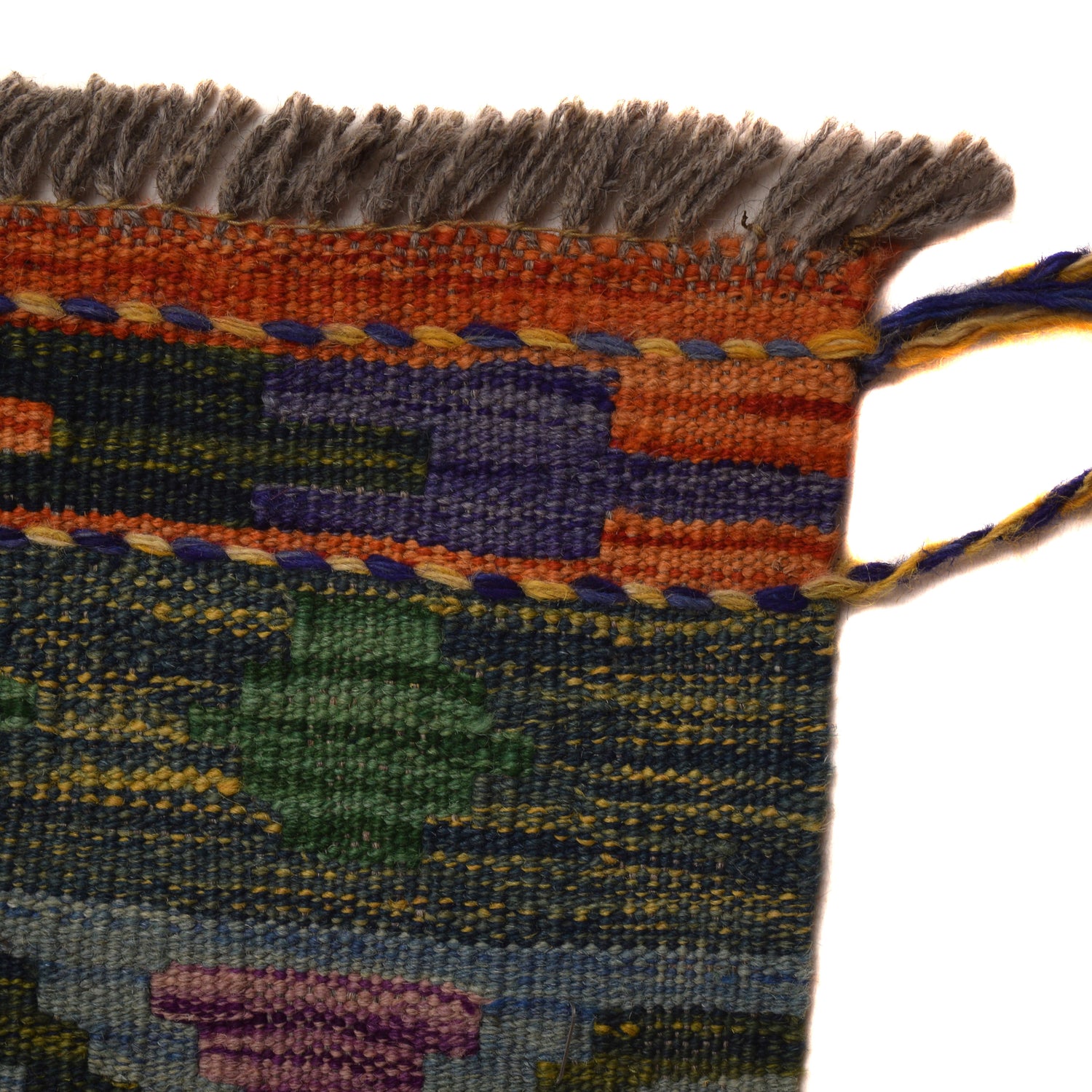 Handmade Vegetable Kilim 8' 9 x 11' 5 (ft) - No. W34811