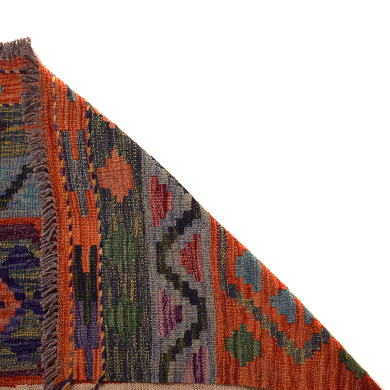 Handmade Vegetable Kilim 8' 9 x 11' 5 (ft) - No. W34811