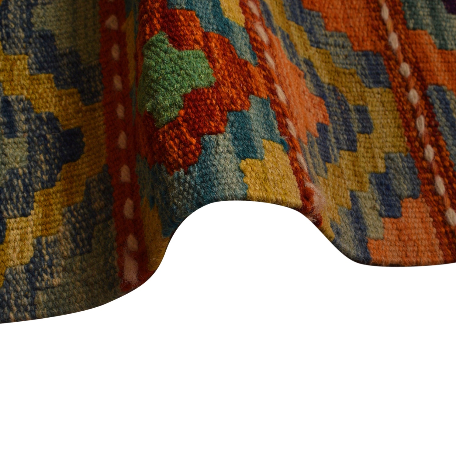 Handmade Vegetable Kilim 9' 9" x 12' 3" (ft) - No. W34813