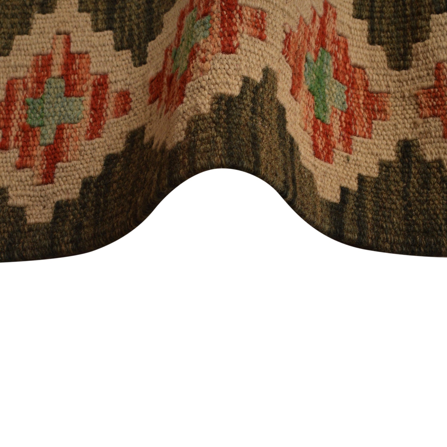 Handmade Vegetable Kilim 7' 10 x 11' 8 (ft) - No. W34814