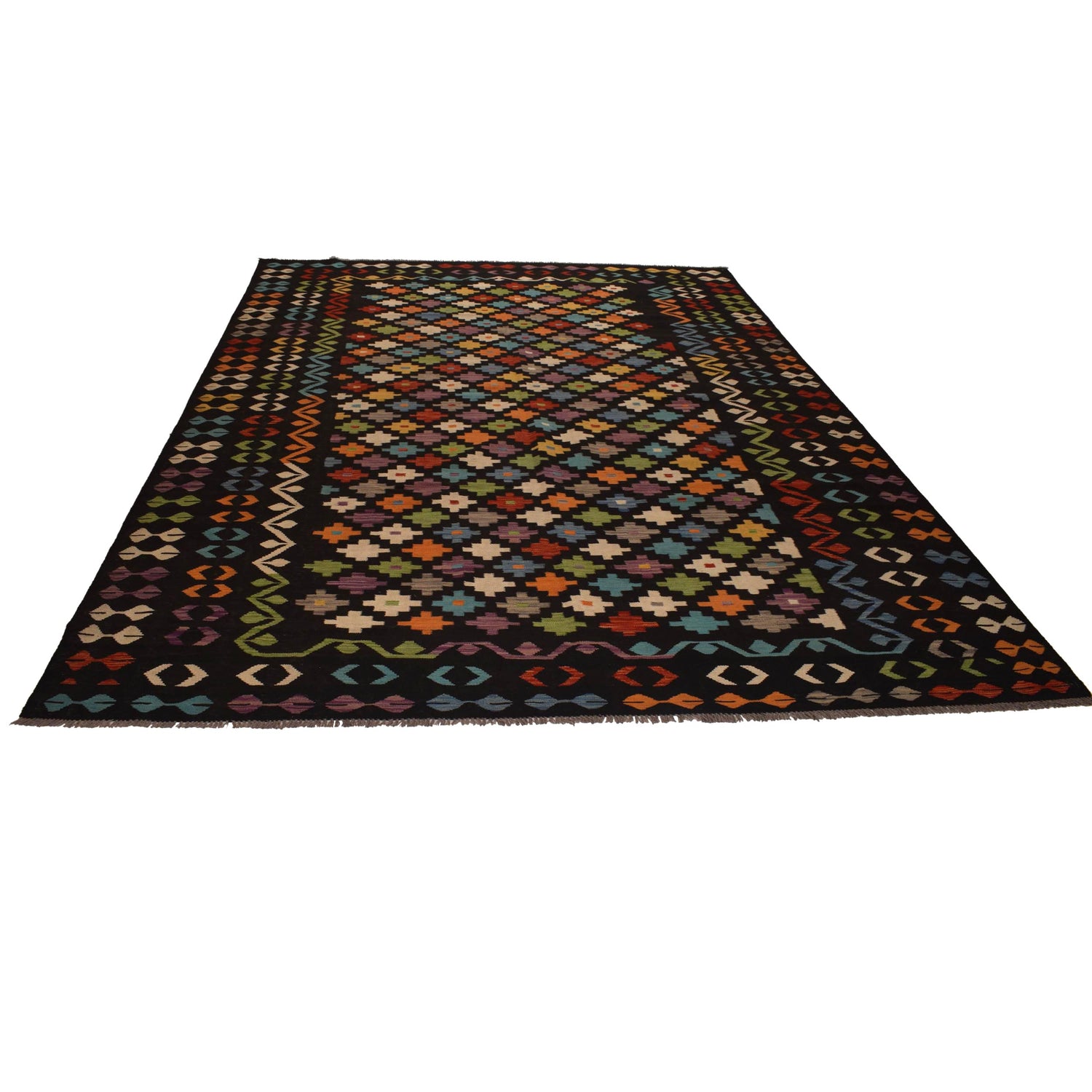 Handmade Vegetable Kelim 8' 8 x 12' 0 (ft) - No. W34815