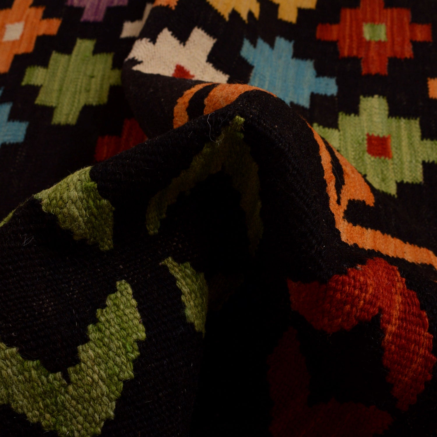 Handmade Vegetable Kelim 8' 8 x 12' 0 (ft) - No. W34815