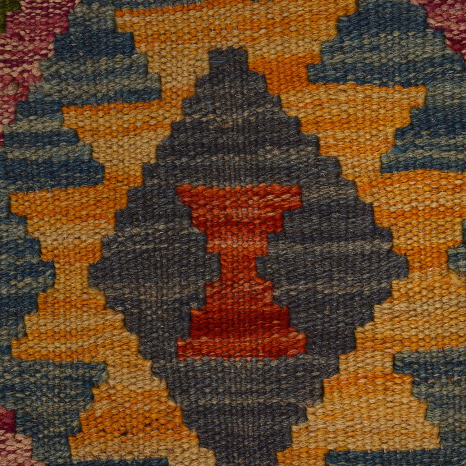 Handmade Vegetable Kilim 8' 2 x 11' 4 (ft) - No. W34816