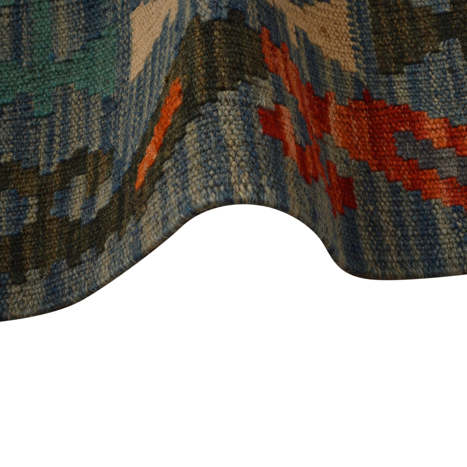 Handmade Vegetable Kilim 8' 2 x 11' 4 (ft) - No. W34816