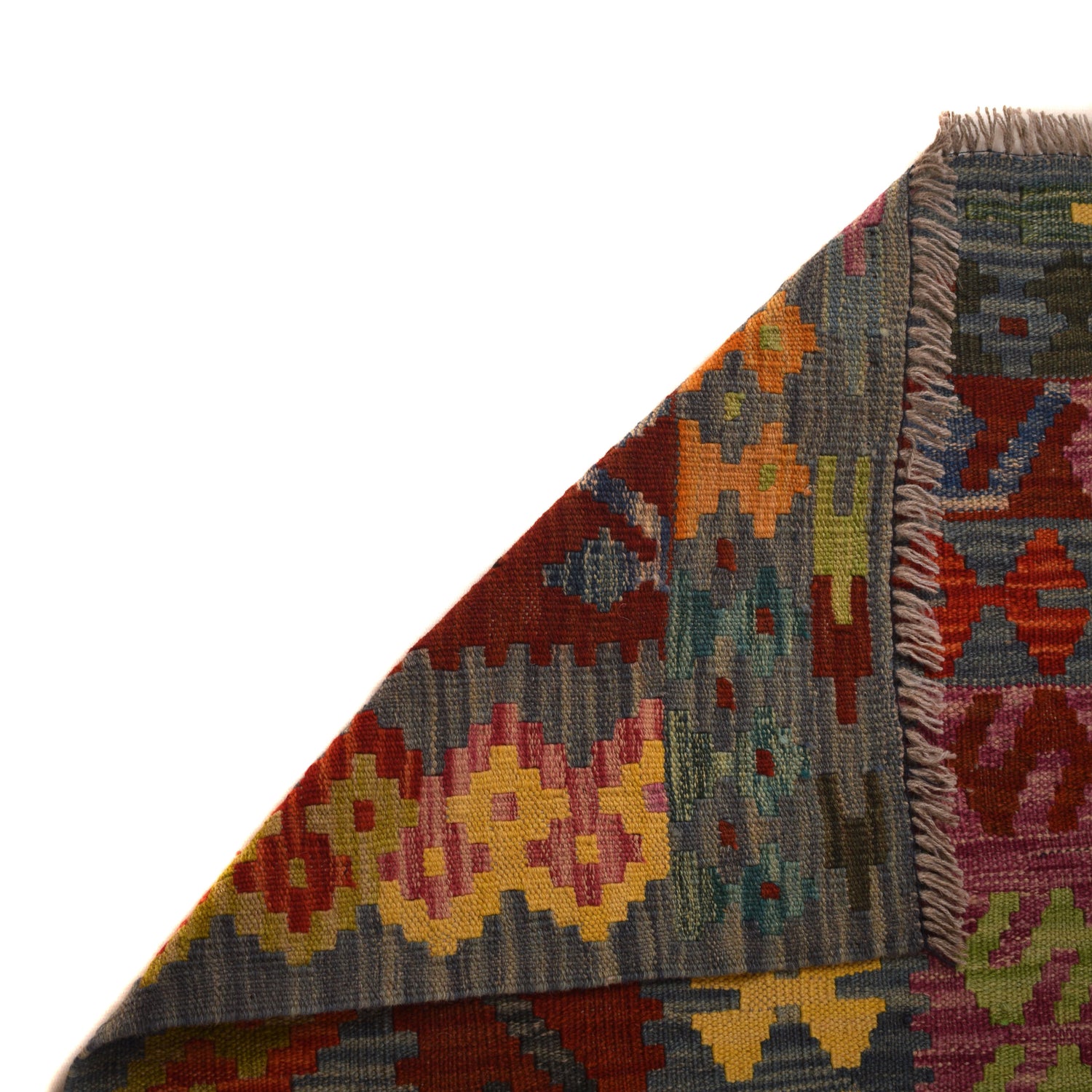 Handmade Vegetable Kelim 8' 4 x 11' 9 (ft) - No. W34817