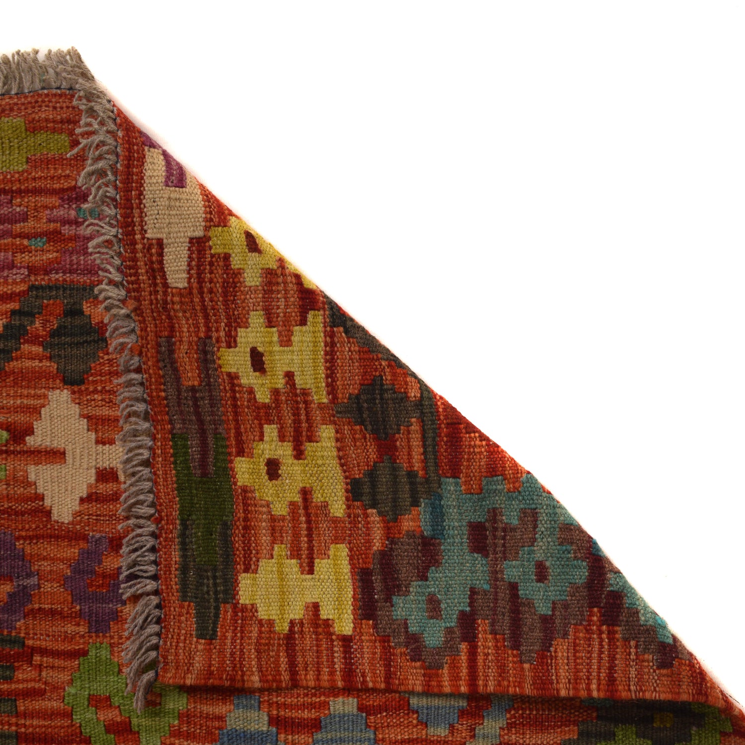 Handmade Vegetable Kilim 8' 6 x 11' 3 (ft) - No. W34818
