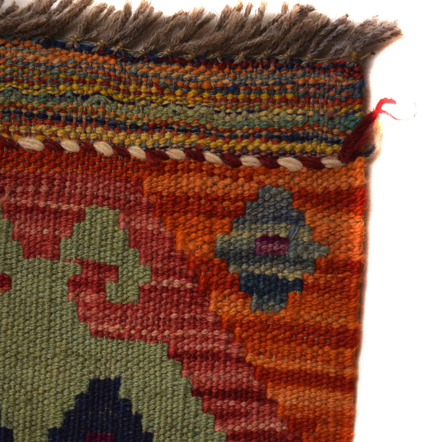 Handmade Vegetable Kelim 9' 7" x 13' 1" (ft) - No. W34820