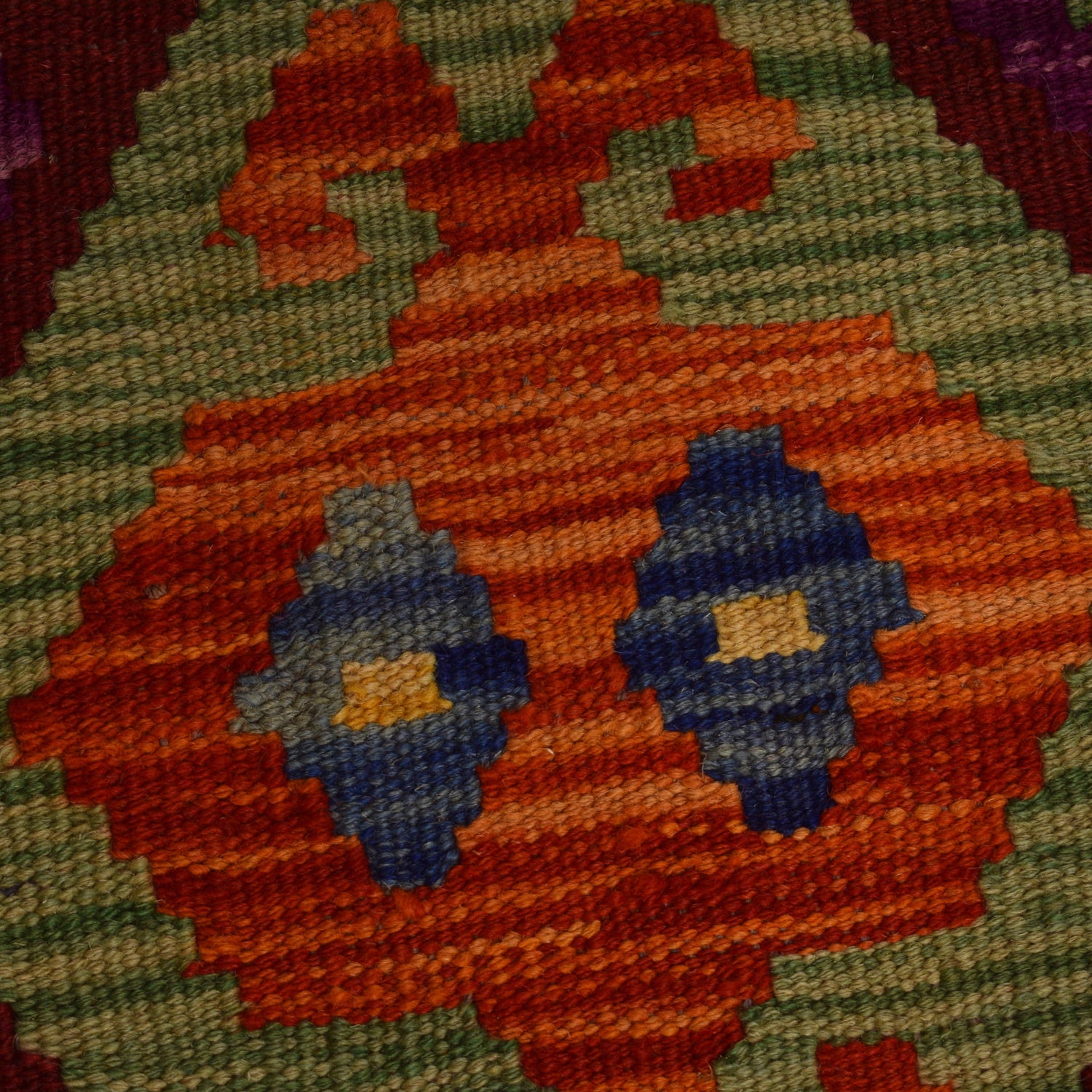 Handmade Vegetable Kelim 9' 7" x 13' 1" (ft) - No. W34820