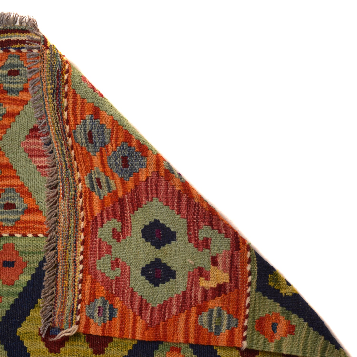 Handmade Vegetable Kelim 9' 7" x 13' 1" (ft) - No. W34820