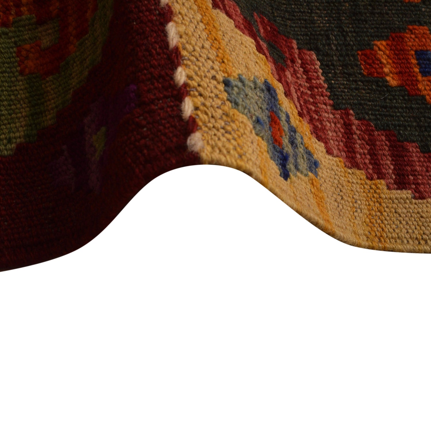 Handmade Vegetable Kelim 9' 7" x 13' 1" (ft) - No. W34820