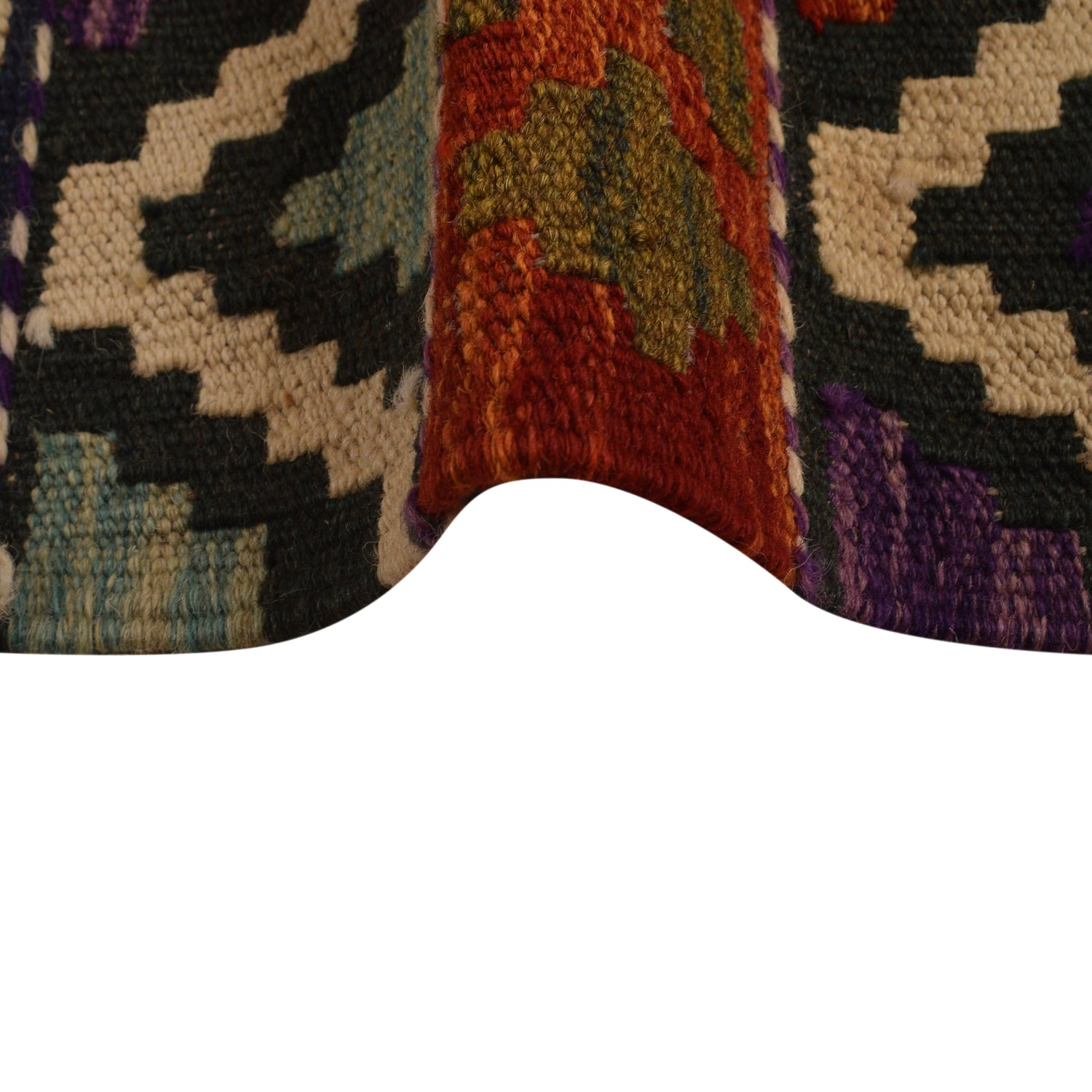 Handmade Vegetable Kelim 8' 3" x 9' 11" (ft) - No. W34821