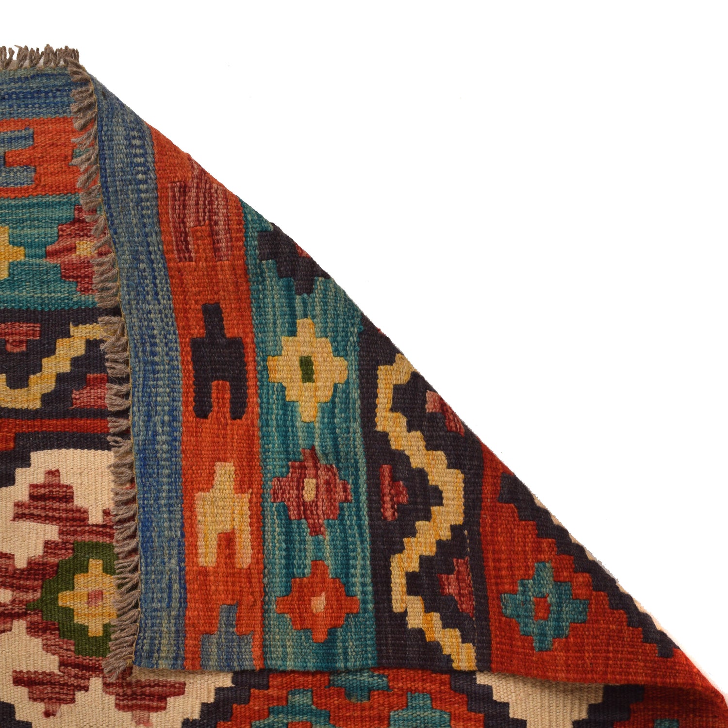 Handmade Vegetable Kelim 8' 2 x 11' 5 (ft) - No. W34822