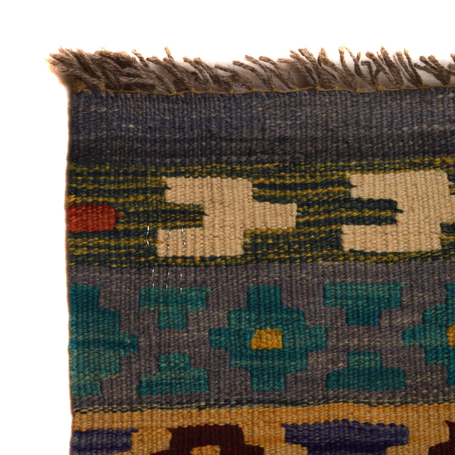 Handmade Vegetable Kilim 9' 7" x 12' 10" (ft) - No. W34823