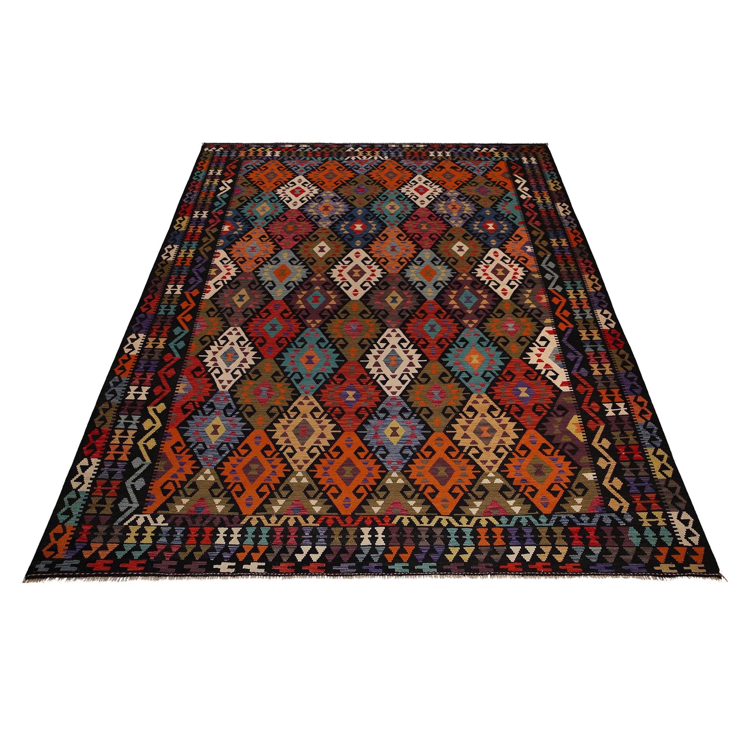 Handmade Vegetable Kelim 10' 2" x 13' 3" (ft) - No. W34825