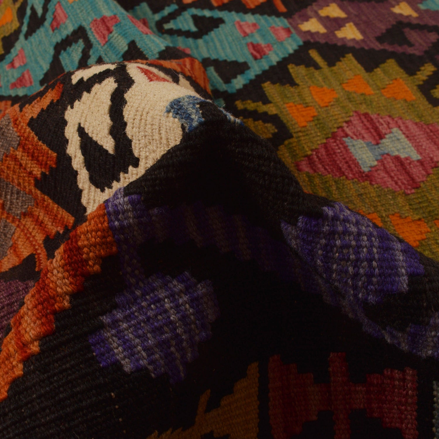 Handmade Vegetable Kelim 10' 2" x 13' 3" (ft) - No. W34825