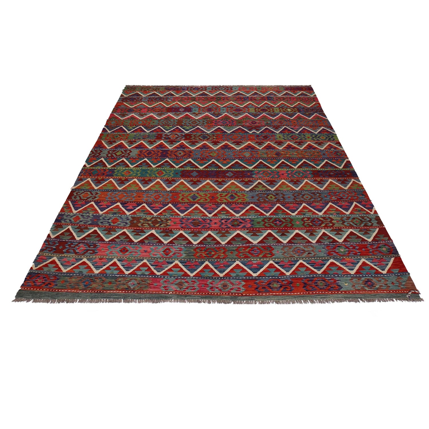 Handmade Vegetable Kelim 8' 4 x 11' 7 (ft) - No. W34827