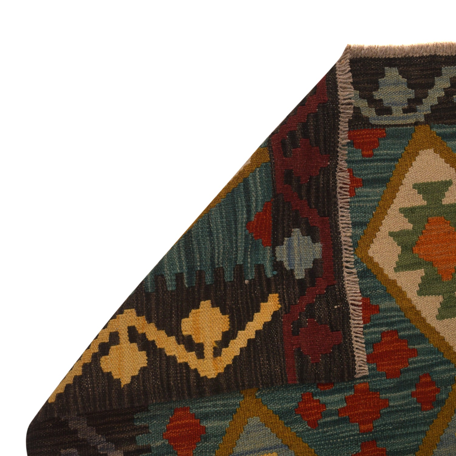 Handmade Vegetable Kilim 2' 9" x 3' 8" (ft) - No. W34828