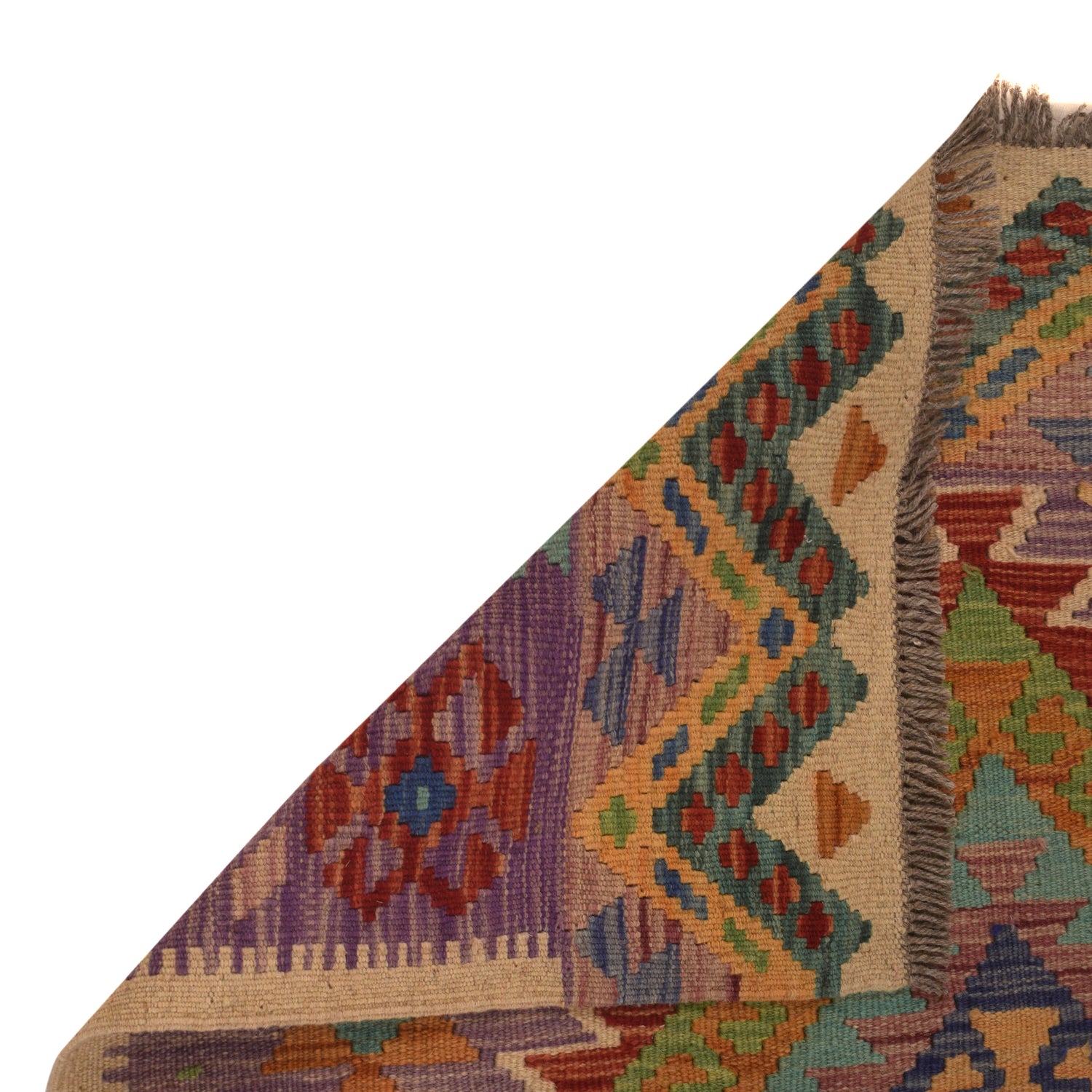 Handmade Vegetable Kilim 2' 11" x 3' 11" (ft) - No. W34834