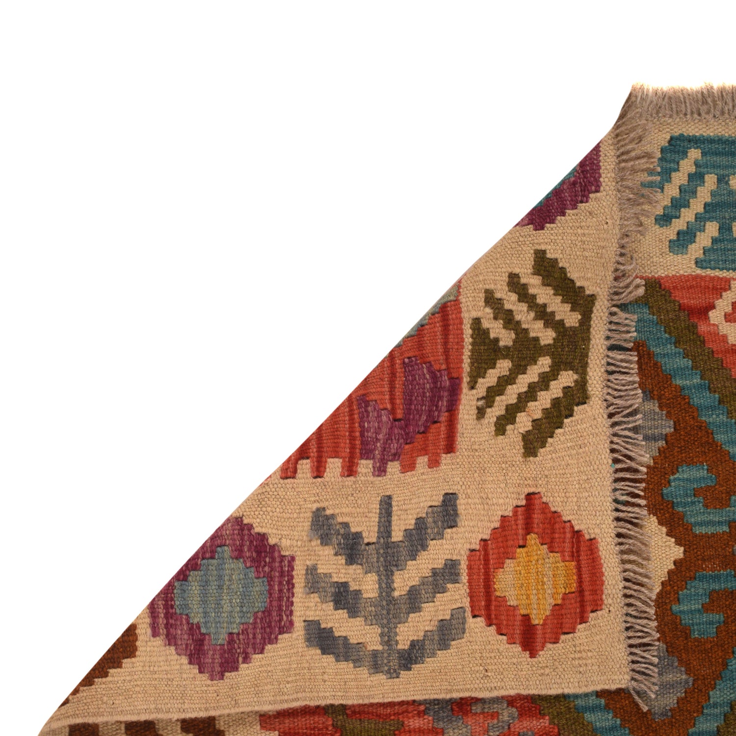 Handmade Vegetable Kilim 2' 9" x 4' 3" (ft) - No. W34835