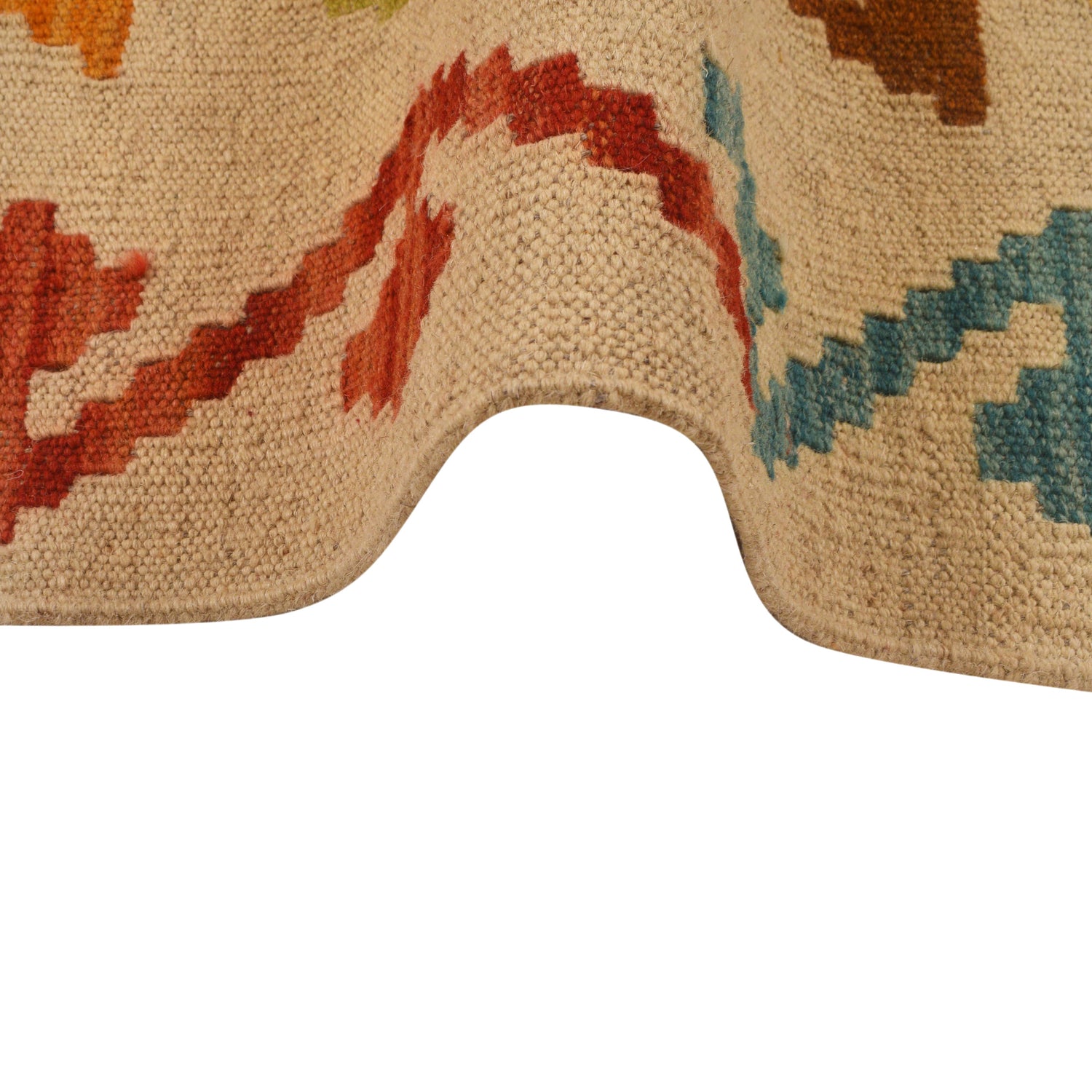 Handmade Vegetable Keilim 5' 1" x 6' 5" (ft) - No. W34841