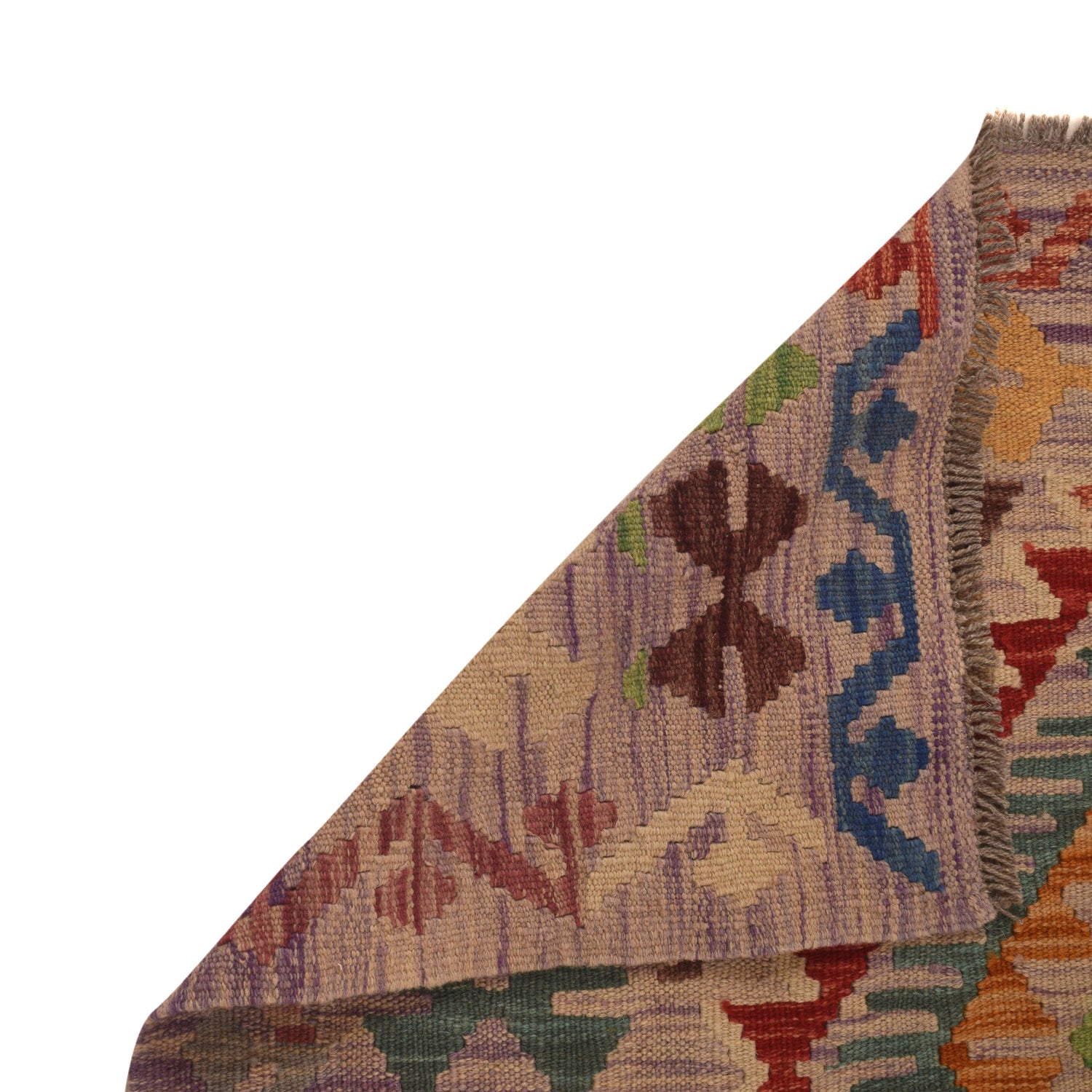 Handmade Vegetable Kilim 3' 3 x 4' 9 (ft) - No. w34843