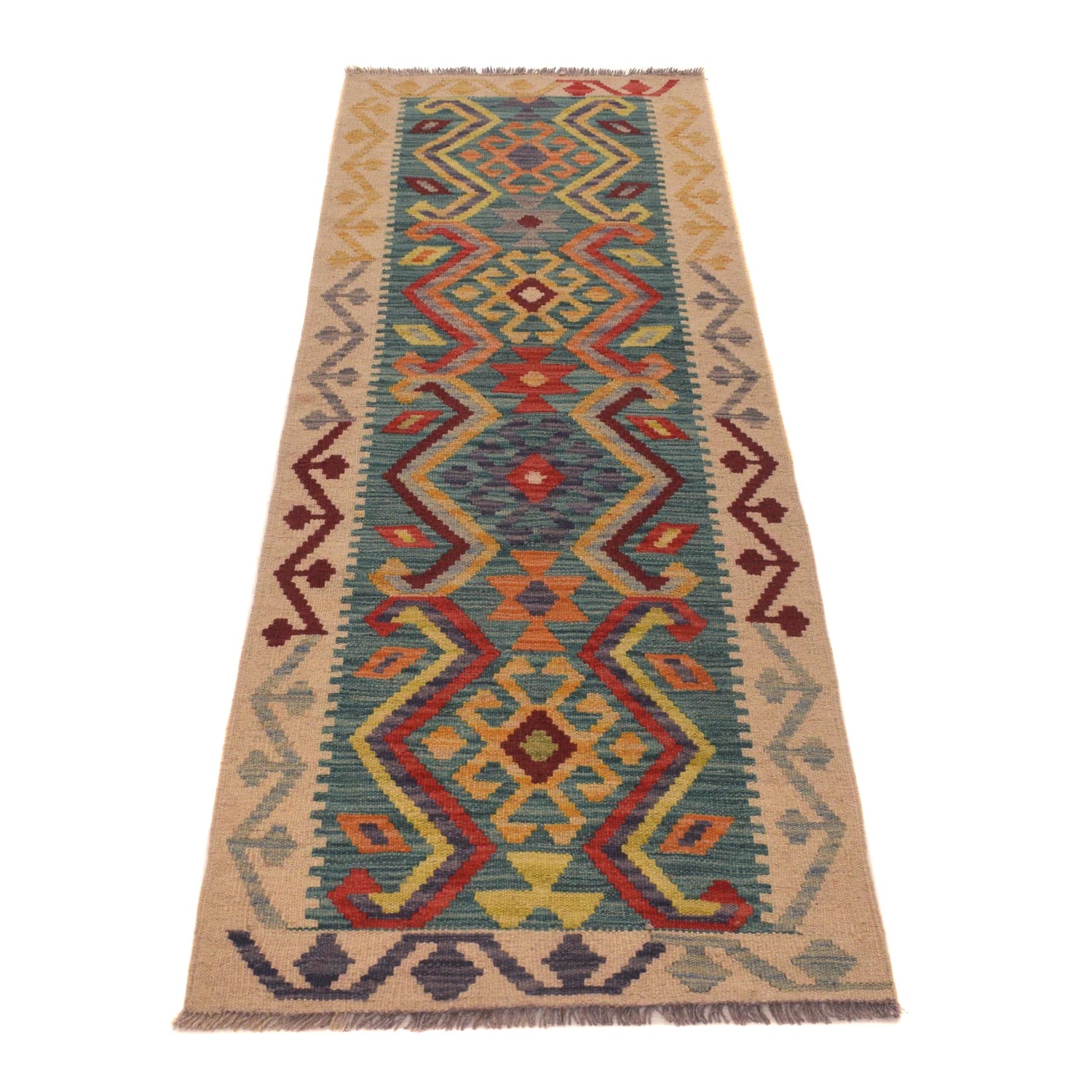 Vegetable Kilim Runner 2' 0" x 6' 3" (ft)- No. W34845