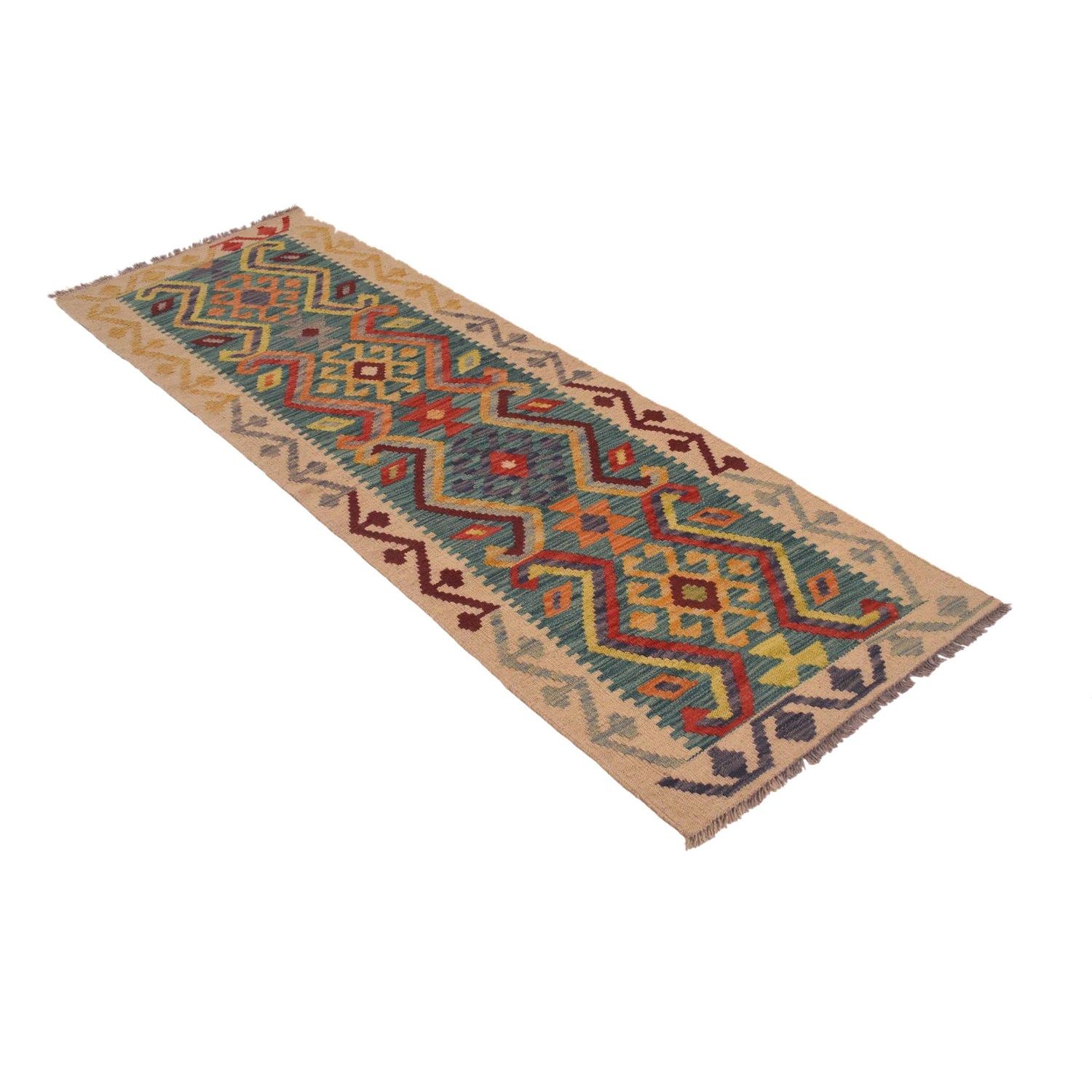 Vegetable Kilim Runner 2' 0" x 6' 3" (ft)- No. W34845