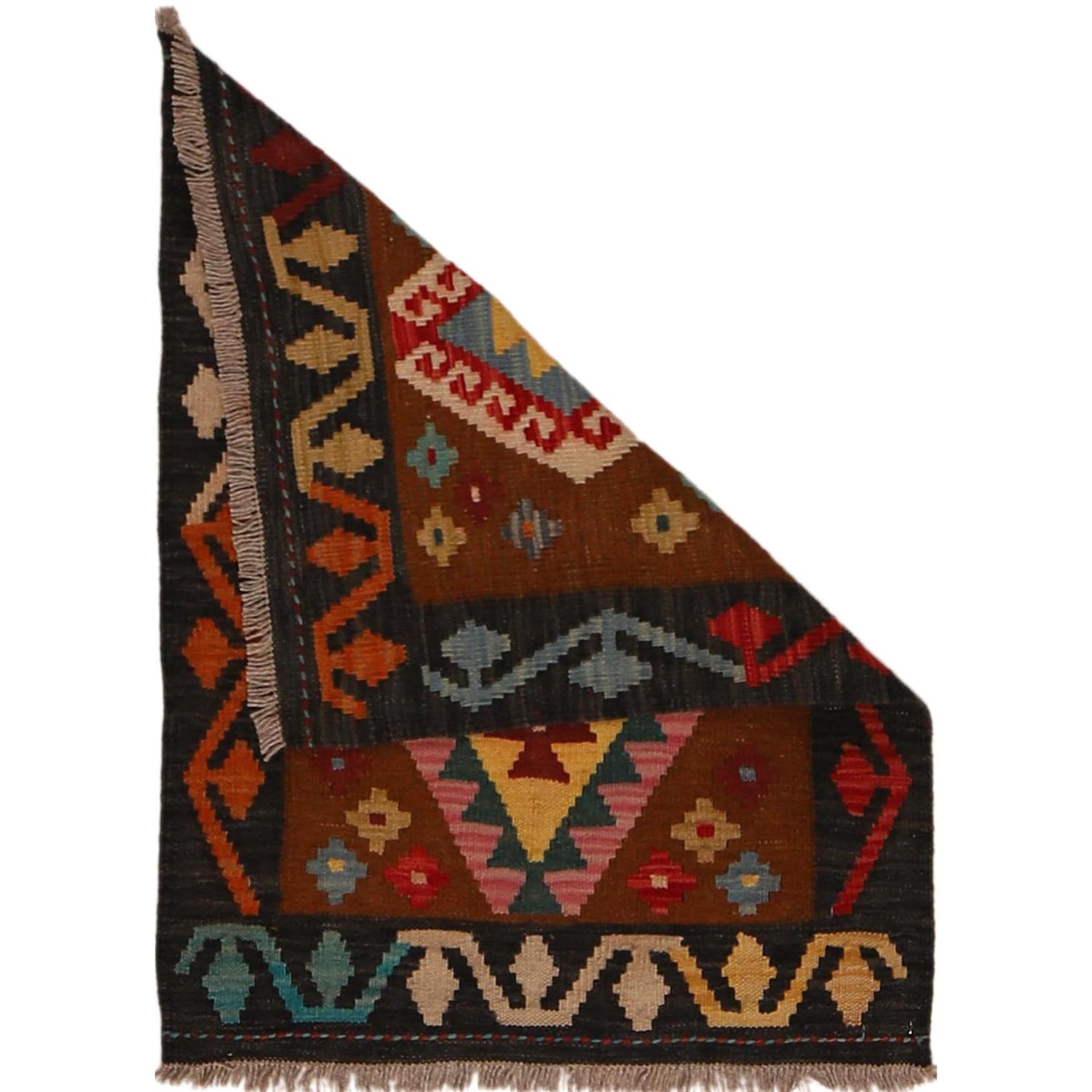 Handmade Vegetable Kelim 2' 2" x 2' 11" (ft) - No. W34851