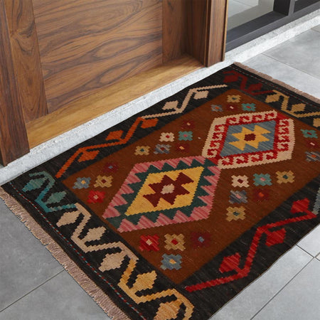 Handmade Vegetable Kelim 2' 2" x 2' 11" (ft) - No. W34851