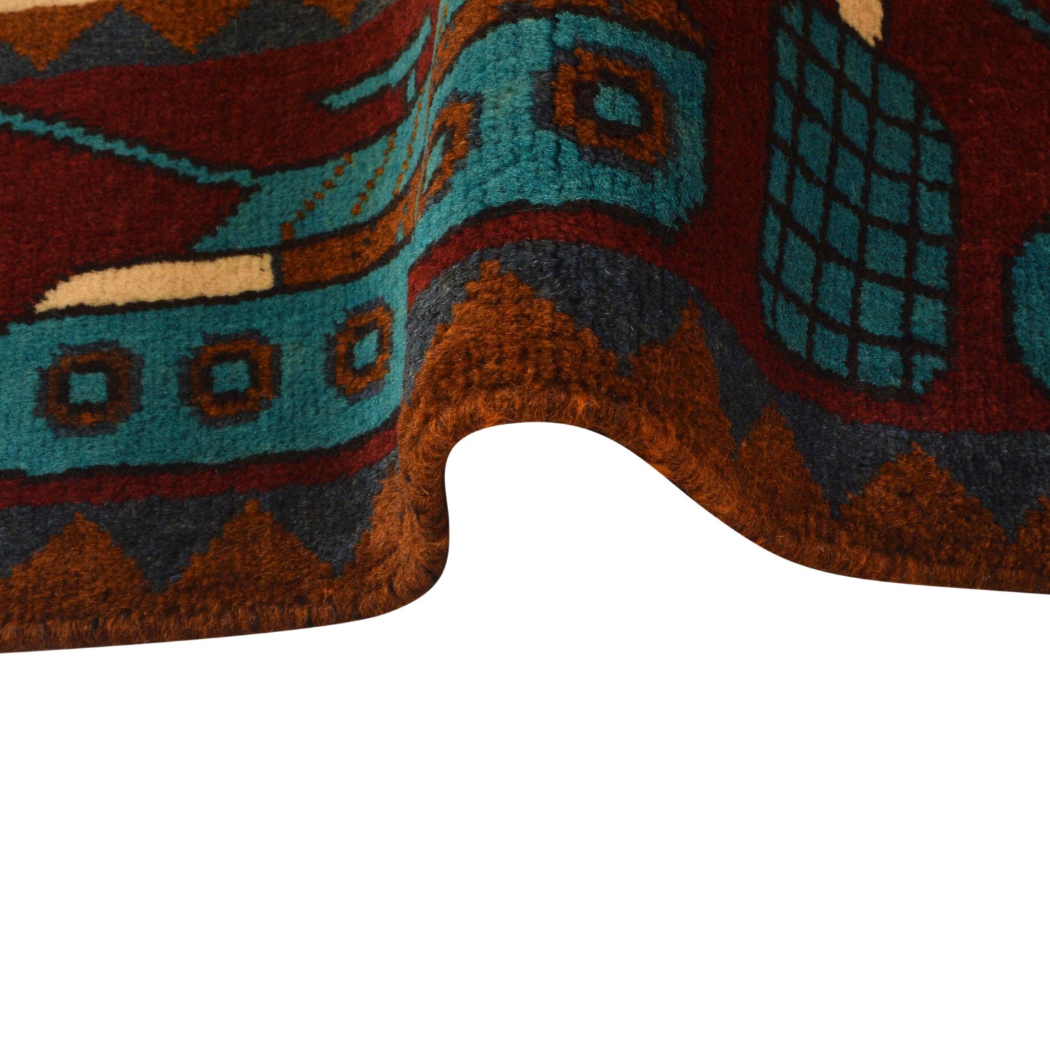 Hand Knotted War Rug 4' 2" x 5' 10" (ft) - No. W35142