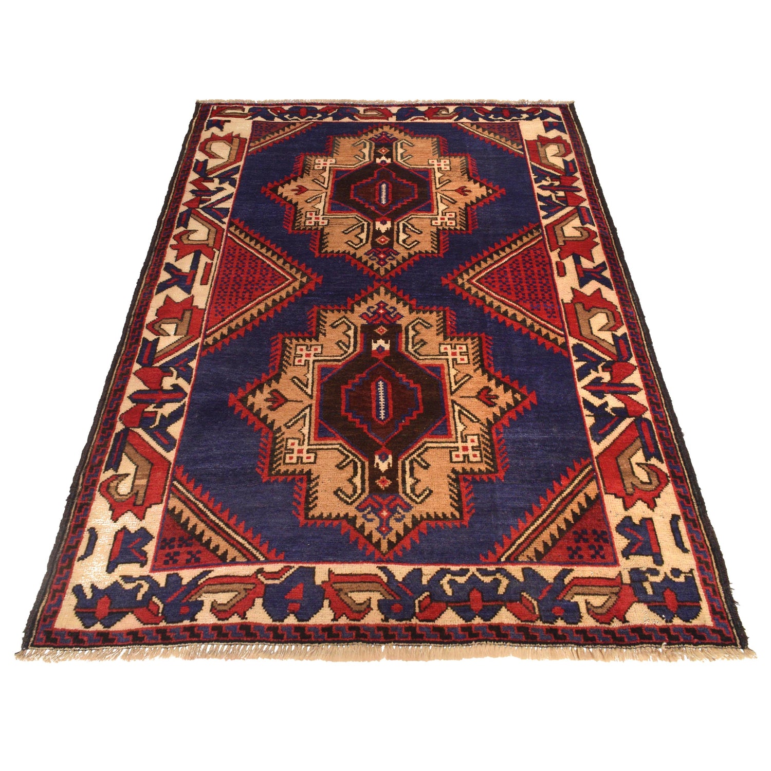 Traditional Baloch Rug 4' 0" x 5' 8" (ft) - No. W35444