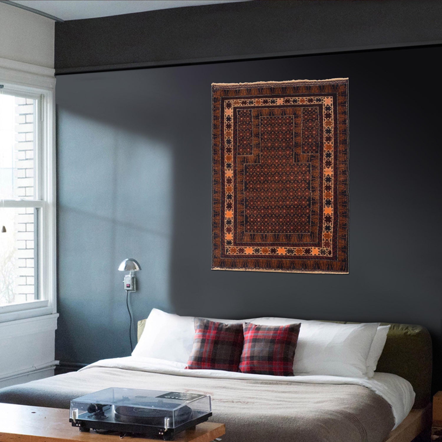 Prayer Rug 2' 10" x 4' 7" (ft) - No. W35448