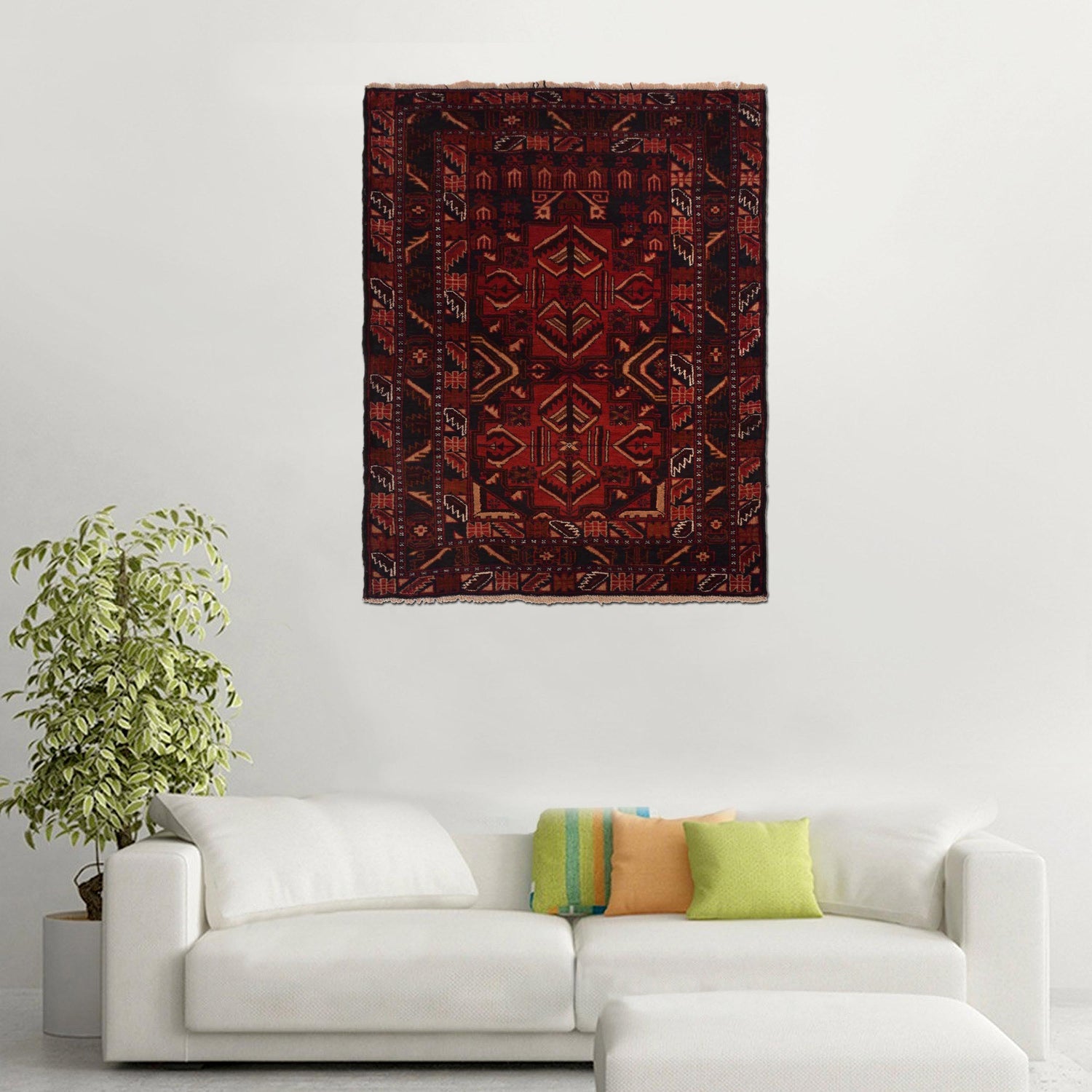 Islamic Prayer Rug 3' 1" x 4' 6" (ft) - No. W35449