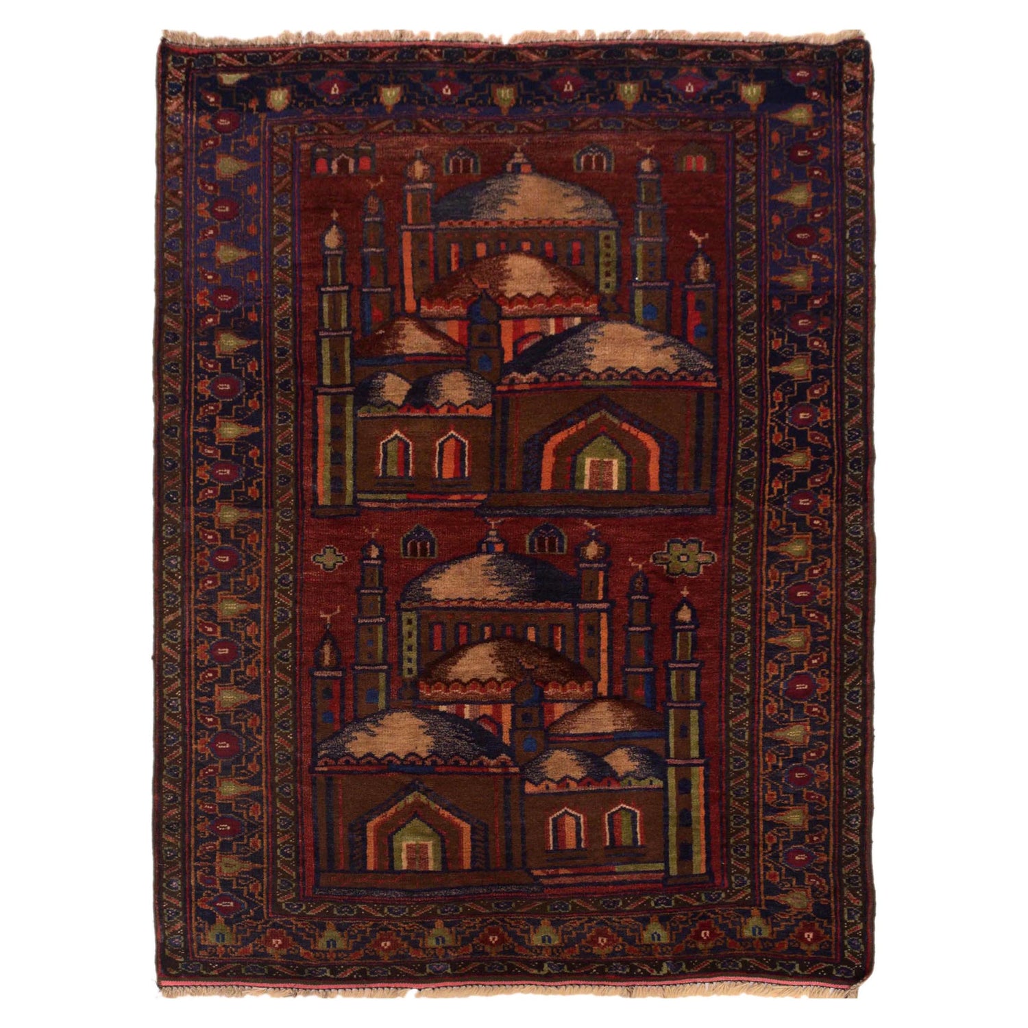 Prayer Rug 2' 11" x 4' 6" (ft) - No. W35452