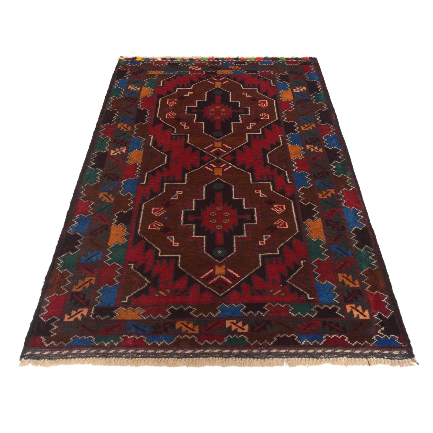 Multi Color Baluchi Rug 2' 9" x 4' 10" (ft) -No W35454