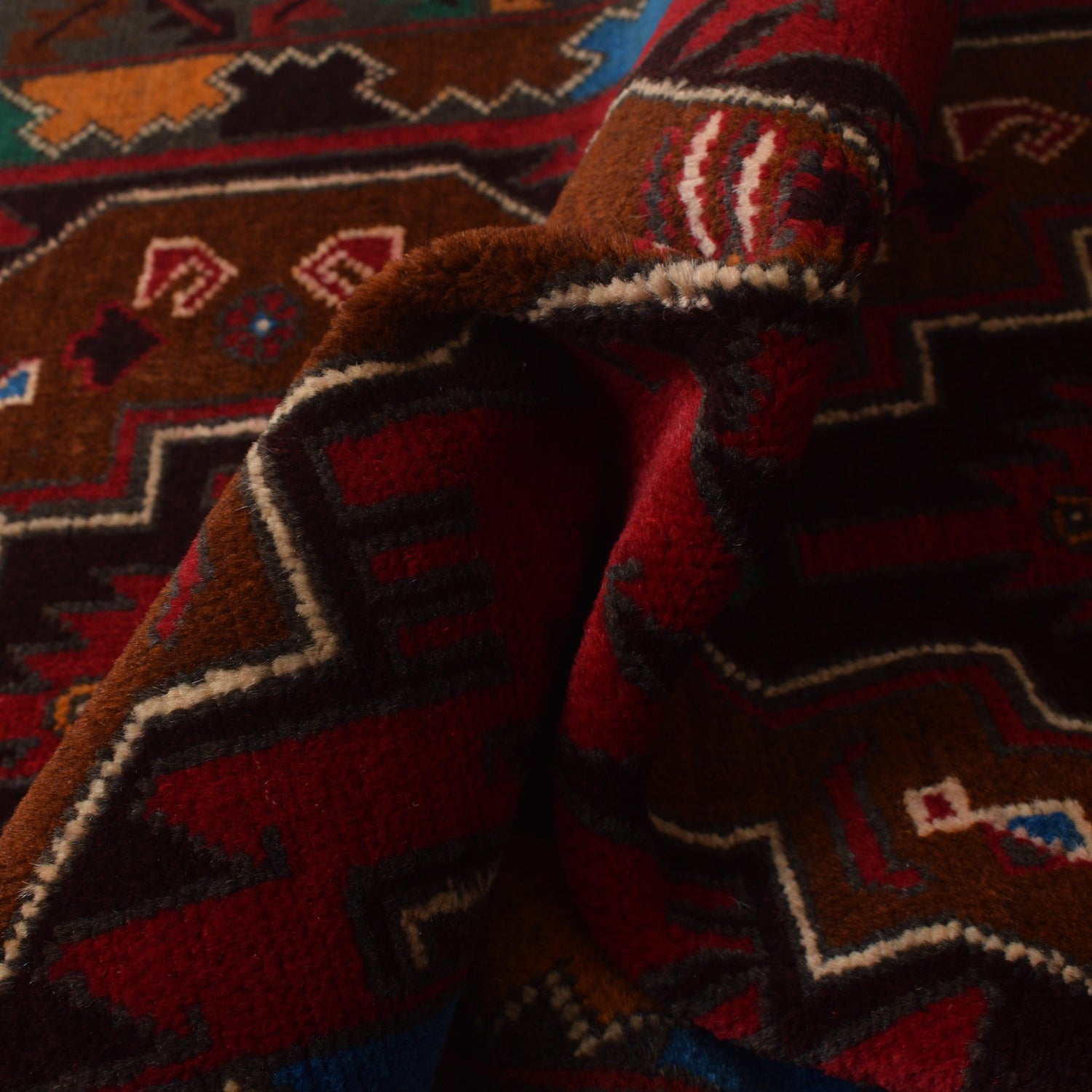 Multi Color Baluchi Rug 2' 9" x 4' 10" (ft) -No W35454