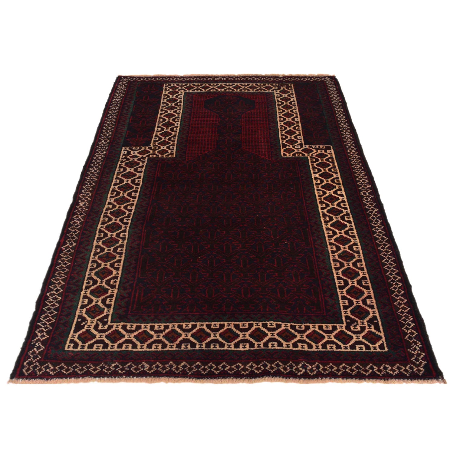 Islamic Prayer Rug 2' 9" x 4' 5" (ft) - No. W35456