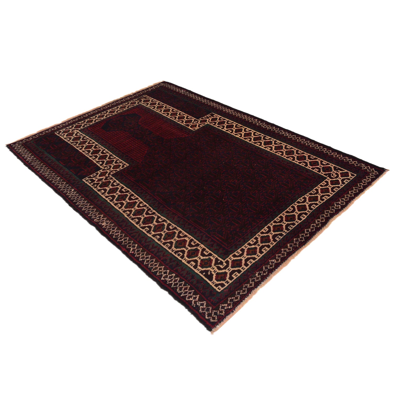 Islamic Prayer Rug 2' 9" x 4' 5" (ft) - No. W35456