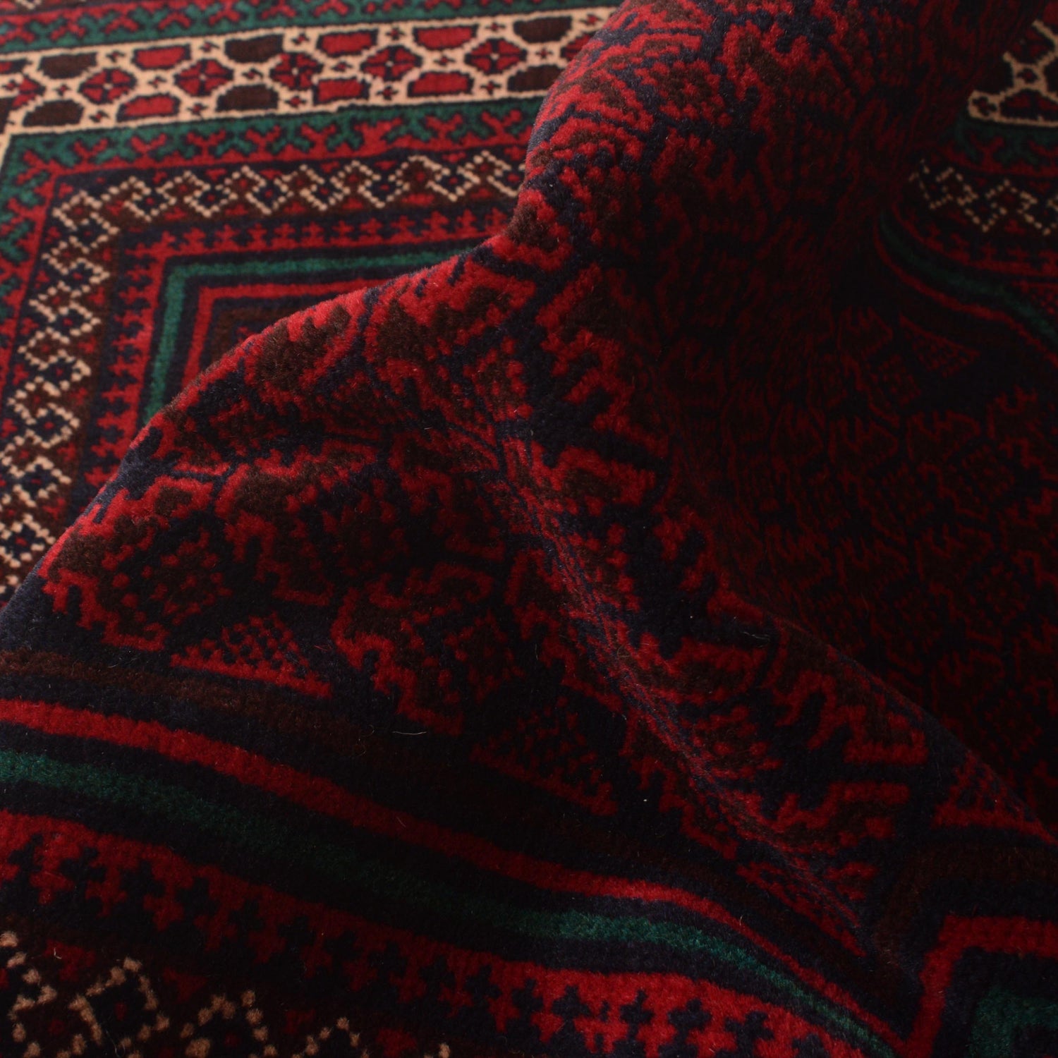 Red Color Prayer Rug 2' 11" x 4' 5" (ft) - No. W35457