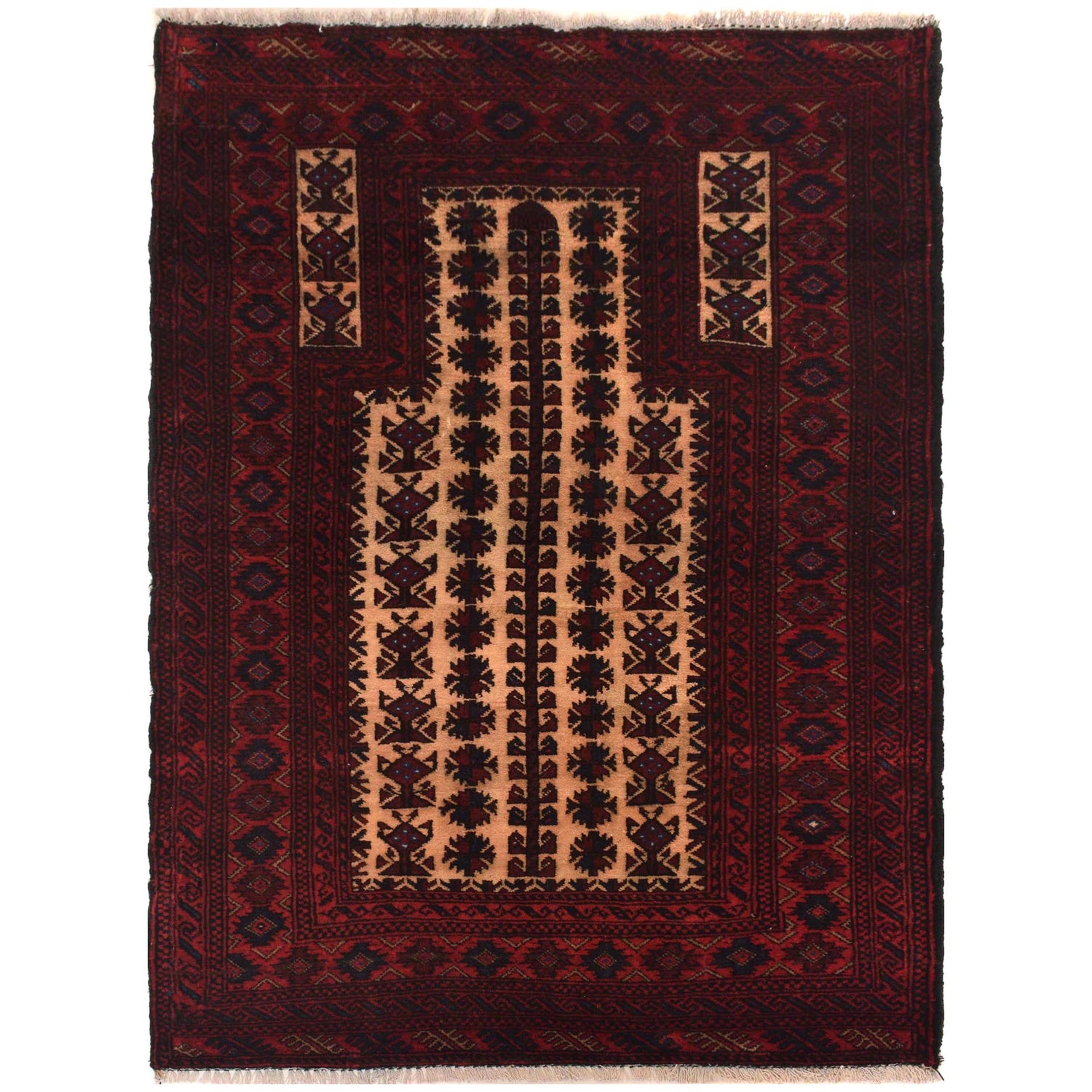 Fine Quality Prayer Rug 2' 11" x 4' 3" (ft) - No. W35459
