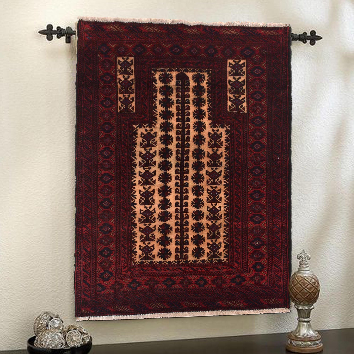 Fine Quality Prayer Rug 2' 11" x 4' 3" (ft) - No. W35459
