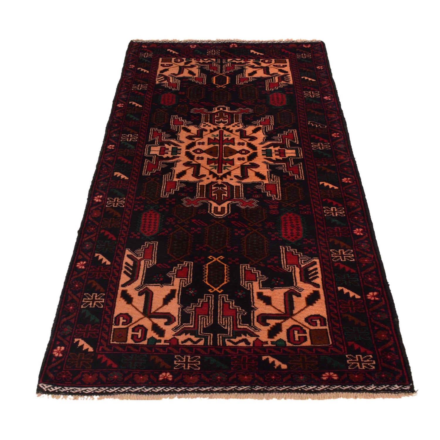 Multi Color Baluchi Runner 2' 11" x 6' 5" (ft) - No. W35461