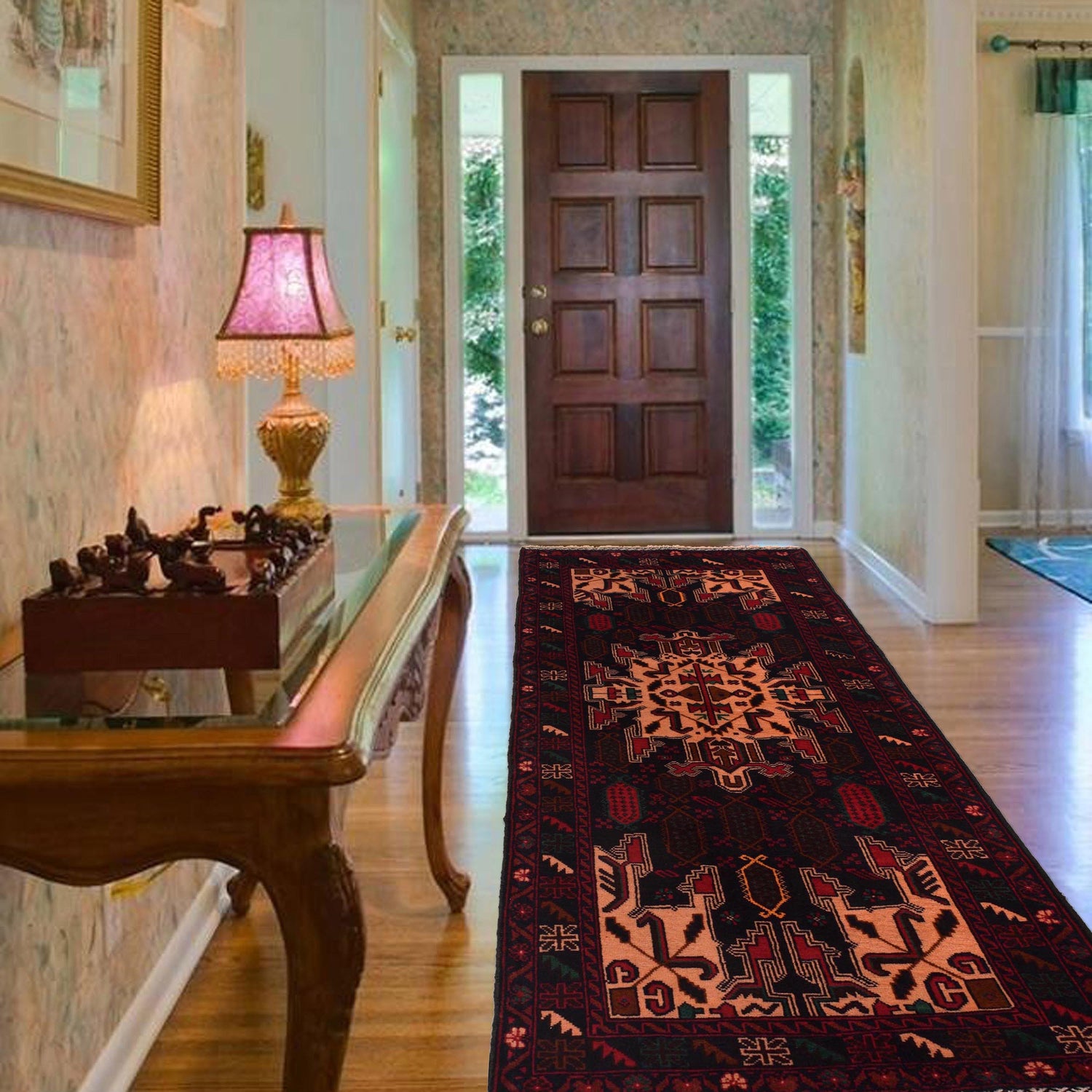 Multi Color Baluchi Runner 2' 11" x 6' 5" (ft) - No. W35461