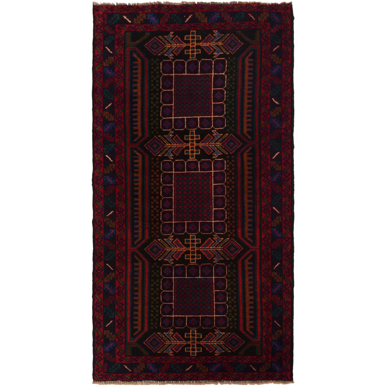 Handmade Baluchi Runner 3' 0" x 6' 1" (ft) - No. W35462