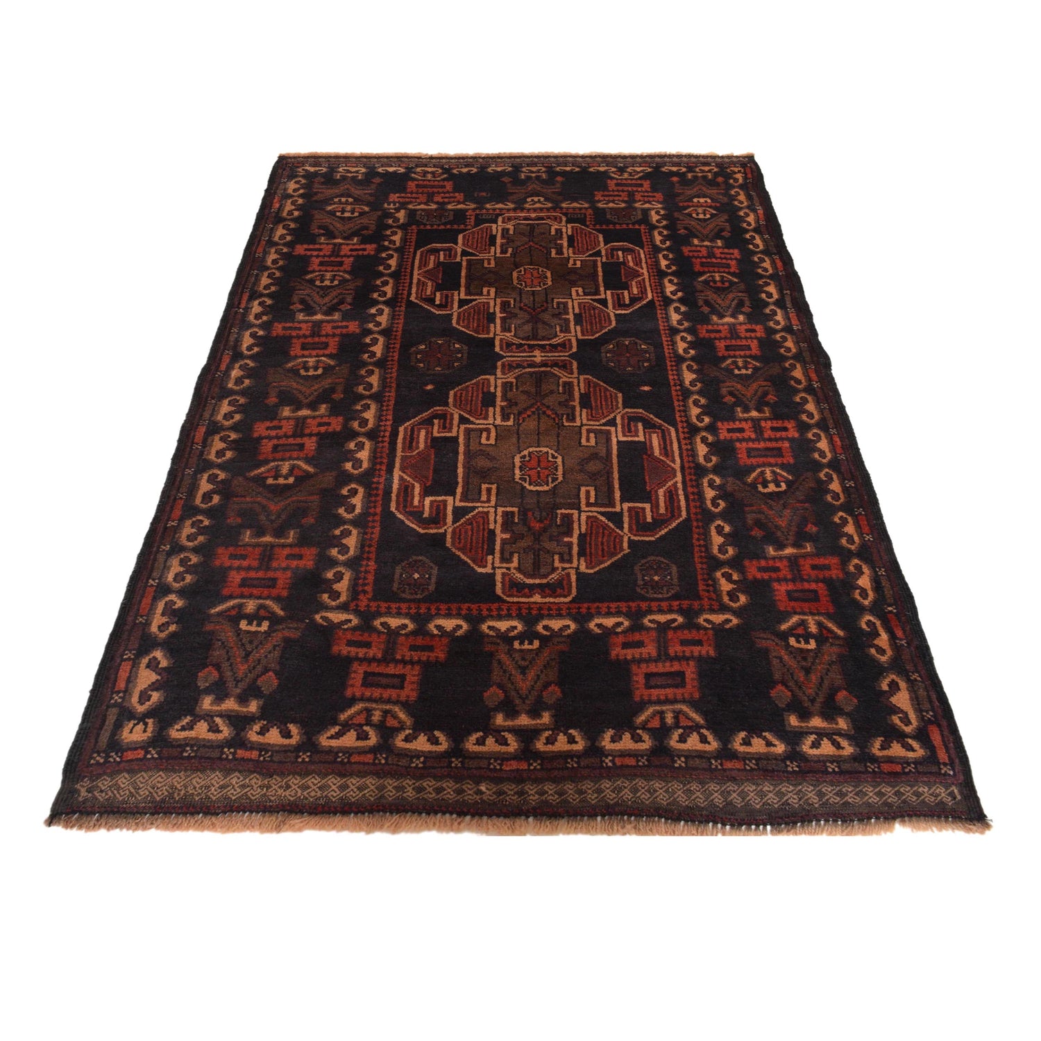 Baluch Small Size Rug 2' 10" x 4' 4" (ft) - No. W35518