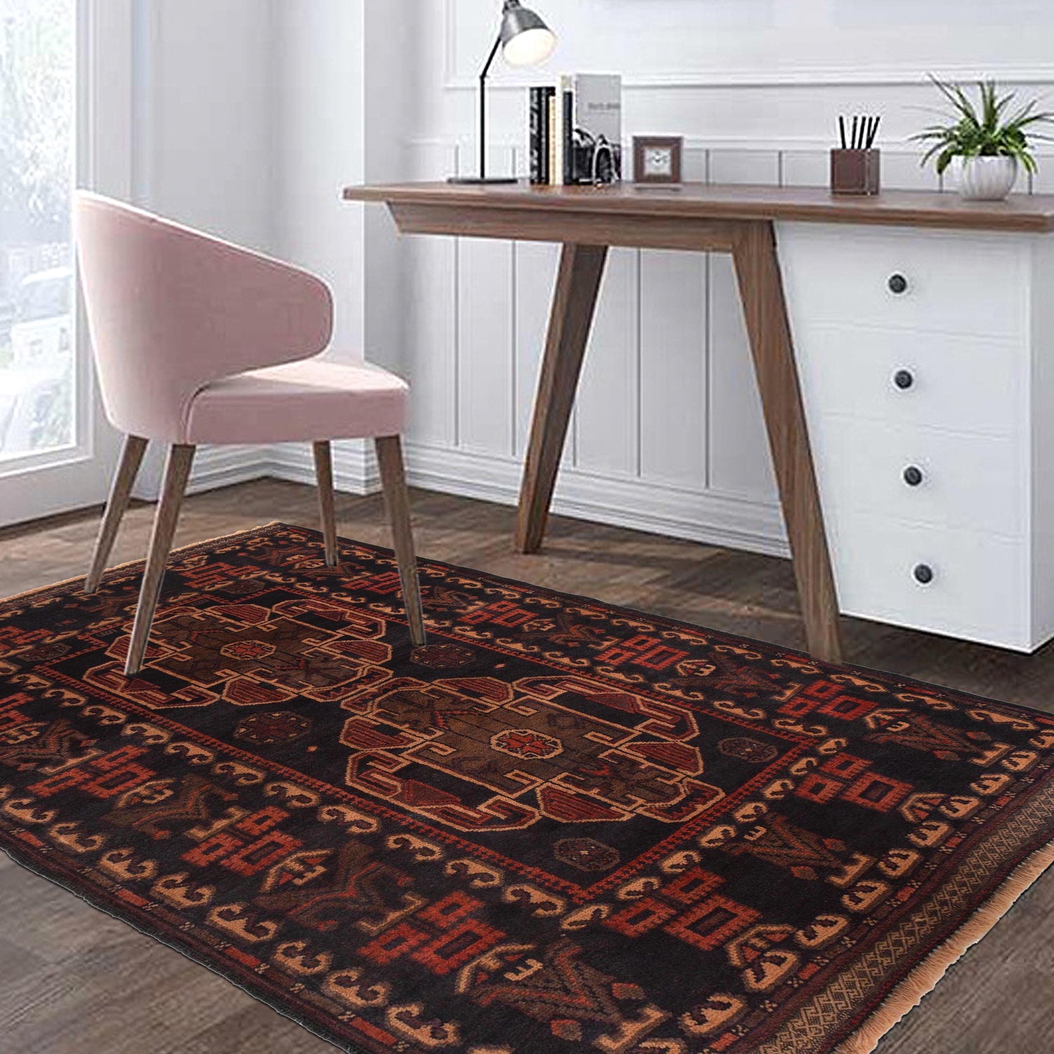 Baluch Small Size Rug 2' 10" x 4' 4" (ft) - No. W35518