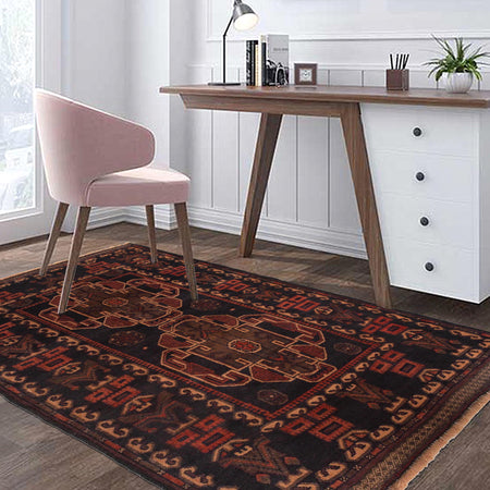 Baluch Small Size Rug 2' 10" x 4' 4" (ft) - No. W35518
