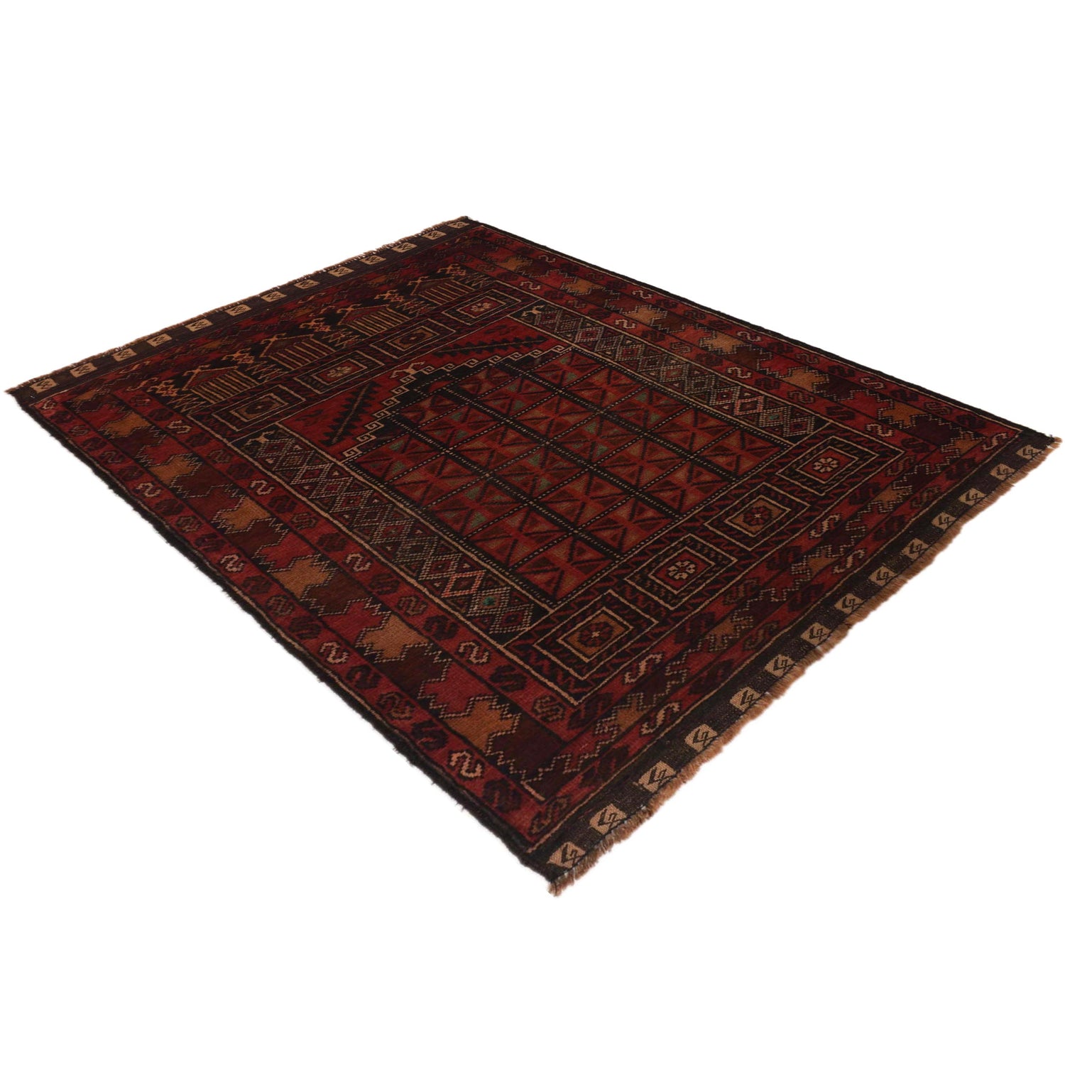 Handmade Prayer Rug 3' 1" x 4' 8" (ft) - No. W35519