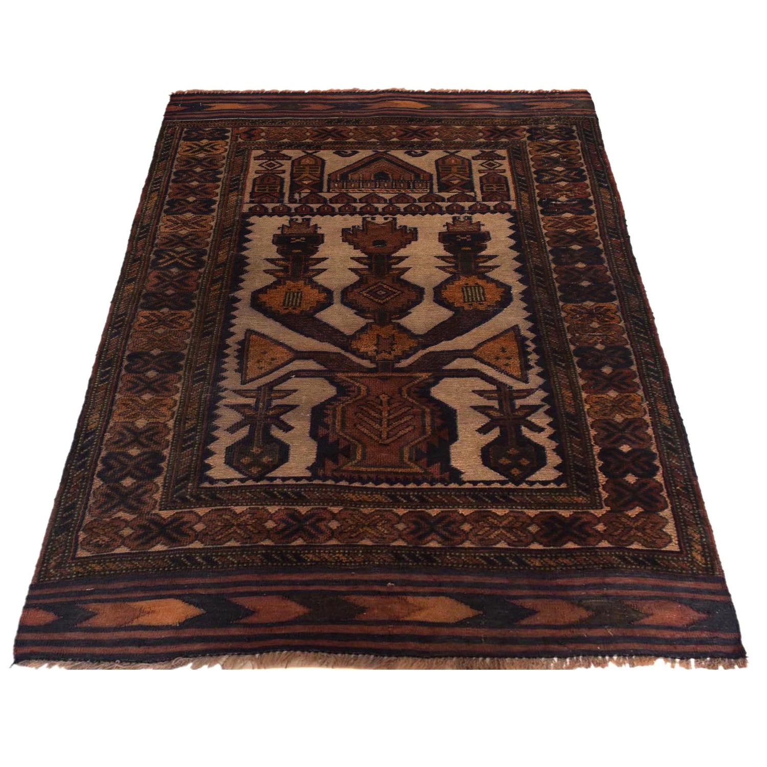Islamic Prayer Rug 2' 7" x 4' 4" (ft) - No. W35520